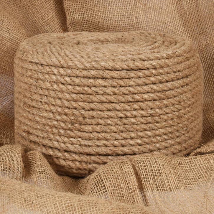 vidaXL Touw 50 m lang 10 mm dik jute, Bricolage & Construction, Quincaillerie & Fixations, Envoi