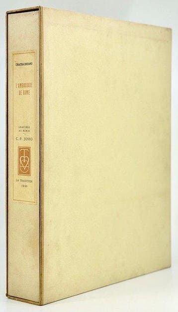 CHATEAUBRIAND / Camille-Paul JOSSO - LAmbassade de Rome, Antiquités & Art, Antiquités | Livres & Manuscrits