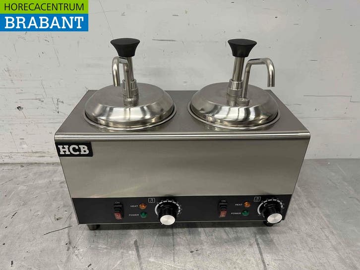 RVS Verwarmde sauspomp Sauswarmer 2 x 2 liter Kaas Karamel, Articles professionnels, Horeca | Équipement de cuisine, Enlèvement ou Envoi