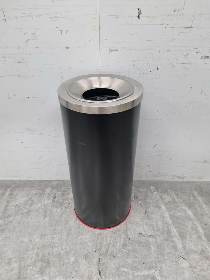RVS Combisteel Prullenbak afvalbak vlamdover 35 ltr Horeca, Zakelijke goederen, Horeca | Meubilair en Inrichting, Ophalen of Verzenden