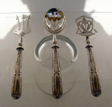 Elegant French Silver - Hors doeuvre set - Louis Mazoye,