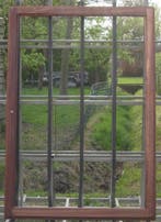 padoek houten terrasraam ,  raam , chassis 148 x 213, Ophalen of Verzenden, Deurkozijn