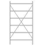 SSI Schafer R3000 legbordstelling gebruikt Beginsectie, Ophalen of Verzenden