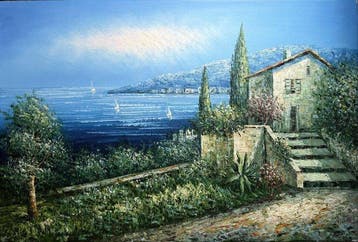 Nicolas (XX) - Vue sur la Méditerranée