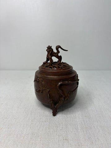 Japanse bronzen wierookbrander door meester Miyoshi Sanji –