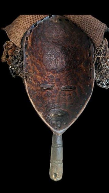 Mask - Chokwe - Angola - met steel (Zonder minimumprijs)