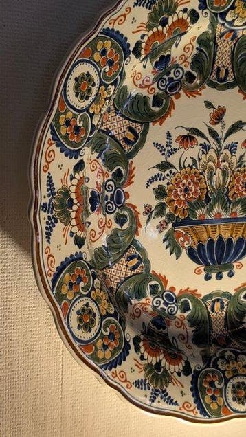 De Porceleyne Fles, Delft - Wandbord - Delfts blauw - Grote, Antiek en Kunst