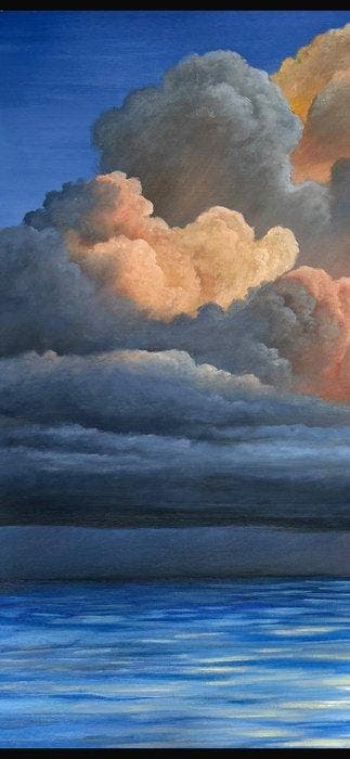Truong Thu (1991) - LÉveil des Cumulus 80 80 cm  No, Antiquités & Art