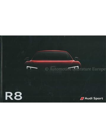 2016 AUDI R8 HARDCOVER BROCHURE DUITS, Nieuw
