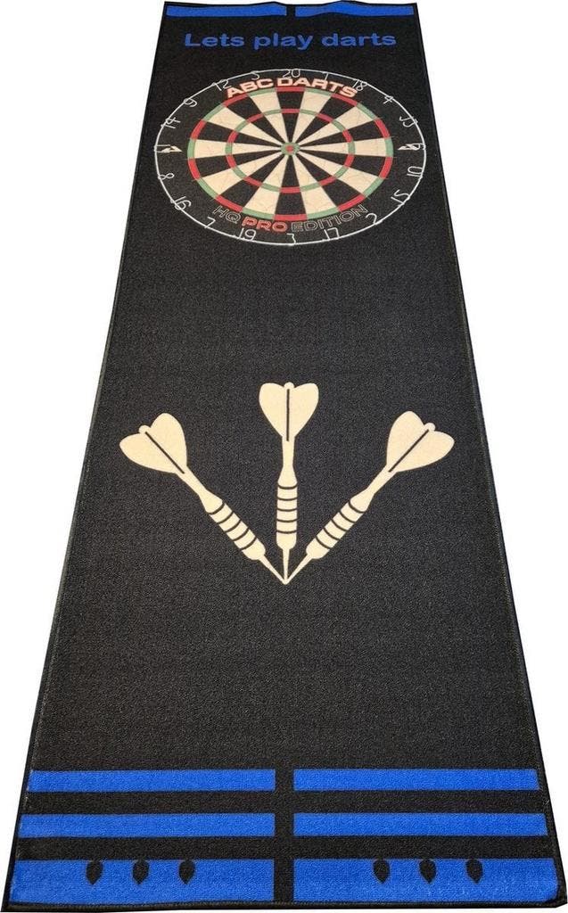 ABC Darts – Dartmat Antracite BLAUW - 80 x 241 cm (Dart Ma, Sport en Fitness, Darts, Overige typen, Nieuw, Ophalen of Verzenden