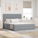 vidaXL Opslag bed met matras Lichtgrijs 160 x 200 cm, Verzenden, Nieuw