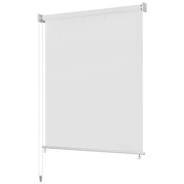 vidaXL Rolgordijn voor buiten 125(B)x230(H) cm wit, Huis en Inrichting, Verzenden, Nieuw