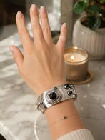 Zonder minimumprijs - Armband Zilver Onyx - Onyx - Armband, Nieuw