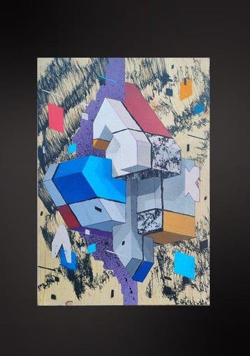 ETNIK - FLAT, Antiek en Kunst, Kunst | Schilderijen | Modern
