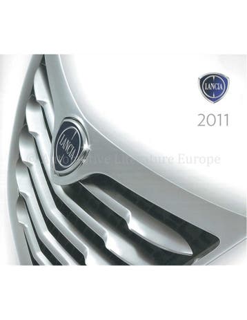 2011 LANCIA PROGRAMMA BROCHURE NEDERLANDS