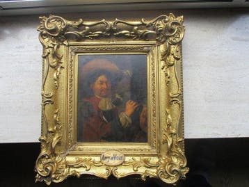 Arie de Vois, Attribué(e) à - drinkende cavalier met roemer