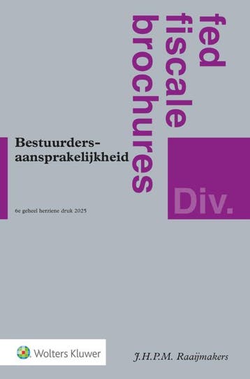 Bestuurdersaansprakelijkheid |  | Nieuw, Verzenden