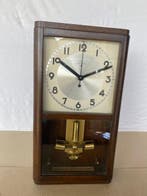 Elektromagnetische klok - AWA Bauhaus - Mahonie - 1970-1980, Antiek en Kunst, Antiek | Klokken