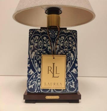 Ralph Lauren - Tafellamp - Hout, Keramiek - Cobalt Vineyard