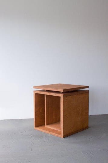 Edoardo Lietti Studio - Bijzettafel - Cubo - Natural - Hout