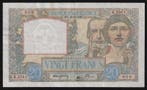 1941 France Franckreich Pick 92 20 Francs Science Et Trav..., Verzenden