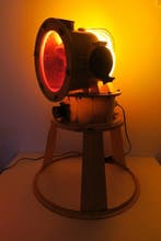 Staande lamp - Glas, Staal, Aluminium, Plastic - Een, Antiek en Kunst