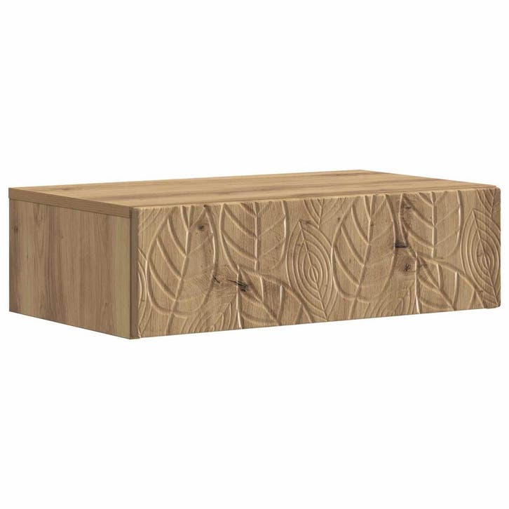 vidaXL Wandgemonteerde Zijtafel Artisanaal eiken 59 x 34,5 x, Huis en Inrichting, Kasten | Overige, Nieuw, Verzenden