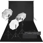 vidaXL Fotostudioset met verlichtingsset en achtergrond, Verzenden, Nieuw
