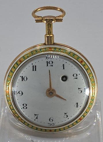 Paris Umkreis Bertoud - 18kt. Lepine Schmuckspindeluhr -, Nieuw