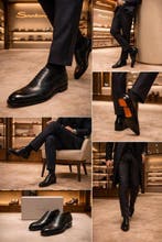 Santoni - Veterschoenen - Maat: EU 43 - Nieuw in doos