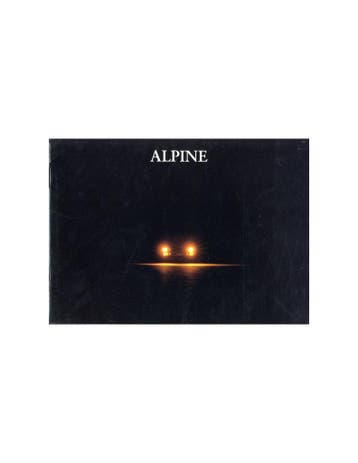 1991 ALPINE A610 TURBO BROCHURE FRANS, Ophalen of Verzenden