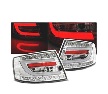 Feux Arrière Pour Audi A6 C6 04-08 Berline Led Chromé, Verzenden
