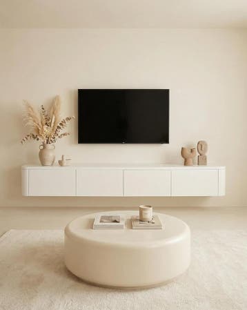 Zwevende tv-kast hangend, 140 cm, kast met led, moderne tv-k, Huis en Inrichting, Verzenden, Nieuw
