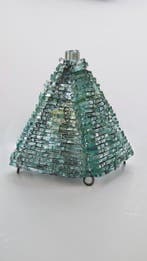 Lampe - Verre, Métal - Verre fait à la main - MCM Pyramid
