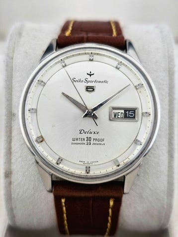 Seiko - Sportmatic Deluxe - Zonder minimumprijs - 7606-7981, Handtassen en Accessoires