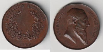 Belgique Medaille Belgie Leopold Ii Koenig Der Belgischen..., Verzenden