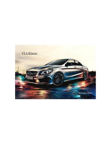 2013 MERCEDES BENZ CLA-KLASSE BROCHURE NEDERLANDS