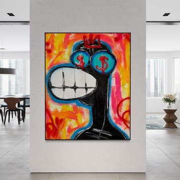 Timo Wedell - Spectacle of Wealth - XL- Basquiat Style