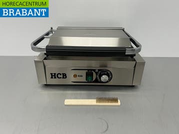 Gril de contact HCB en acier inoxydable Paninigrill Ribbed, Verzenden