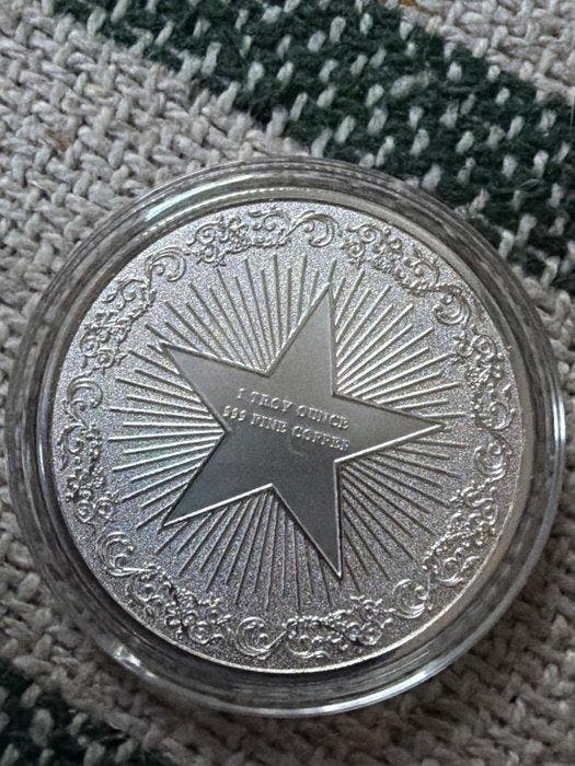 Wereld. Medal Dragon Silver Plated Color 1 oz (Zonder, Postzegels en Munten, Munten | Europa | Niet-Euromunten