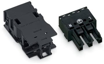 3-Pool Socket Met Trekontlasting 4mm Zwart - 770-203/035-000, Verzenden, Nieuw