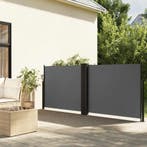 vidaXL Windscherm uittrekbaar 120x1200 cm antracietkleurig, Verzenden, Nieuw