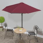 vidaXL Balkonparasol half aluminium paal 300x155x223 cm, Verzenden, Nieuw