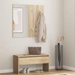 vidaXL Garderobe set bewerkt hout sonoma eiken, Huis en Inrichting, Verzenden, Nieuw