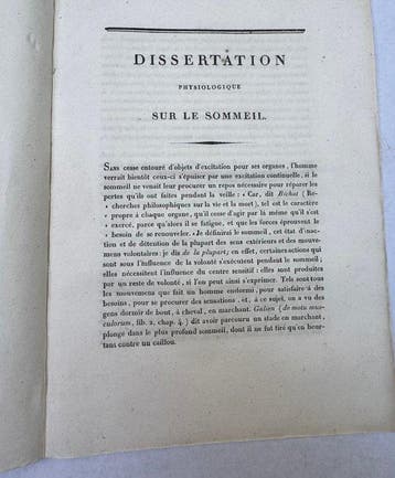Boffinet (A. E.) - Dissertation physiologique sur le sommeil