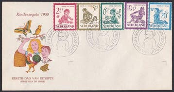 Nederland 1950 - FDC Kinderzegels - NVPH E4