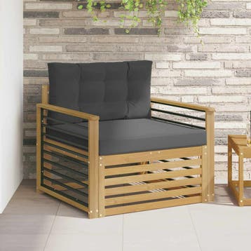 vidaXL Buitensofa Polyester Wit, Verzenden, Nieuw