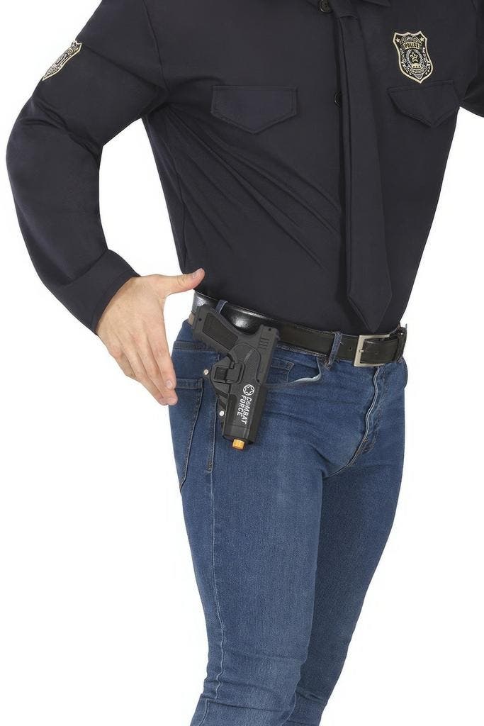Holster Met Pistool 20cm, Hobby en Vrije tijd, Feestartikelen, Nieuw, Verzenden