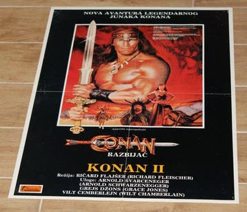 Arnold Schwarzenegger - Conan the Destroyer - Années 1980, Nieuw