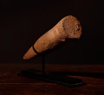 Oude Egypte, Meesterwerk - Begrafenisconus in terracotta met